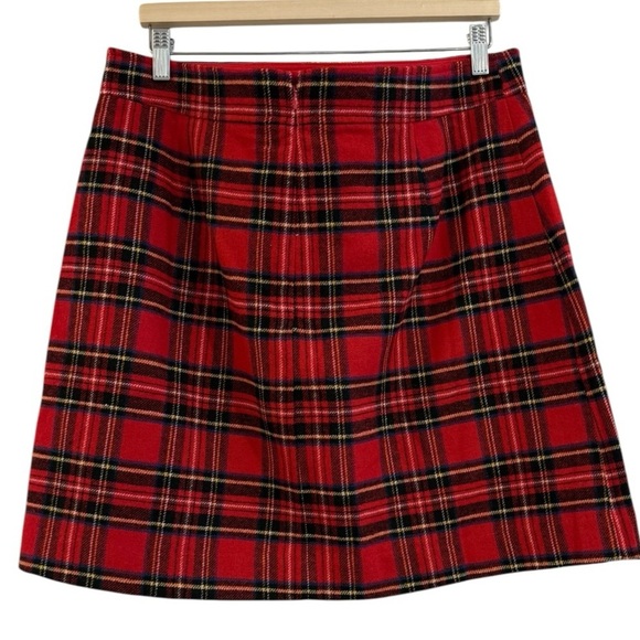 J. CREW A-Line Tartan Mini Skirt Size 16 NEW - Picture 6 of 9